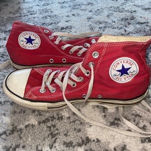 Red High Top Converse